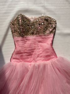 Sparkling Pink Tulle Ball Gown