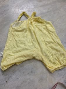 Cute Baby Girl's Yellow Bee Romper