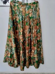 2 Flowy Floral Print Ethnic Skirts