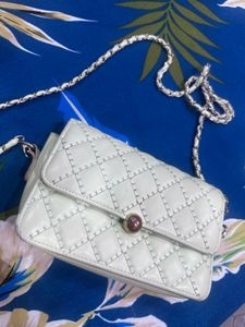 Quilted Pastel Green Crossbody Bag