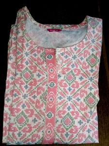 Peach Colour Staright Kurti