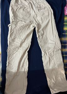 Beige Cargo Pants