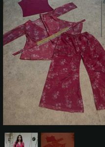 Floral Print Kurta Set with Palazzo