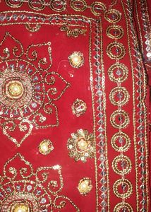Brand New Red Colour Saree