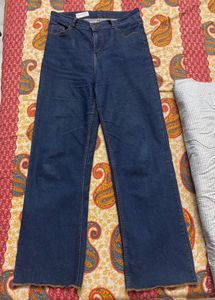 Blue Straight Fit Denim Jeans