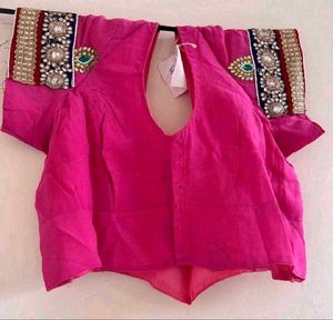 Stunning Rose Pink Embroidered Saree