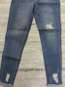 Classic Blue Ripped Jeans