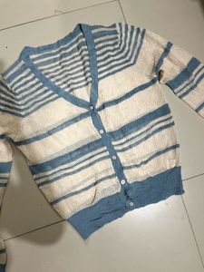 Striped Knit Cardigan