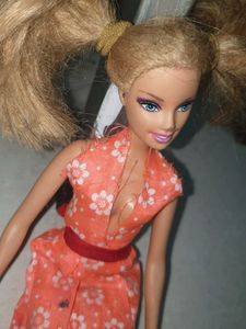 Retro Barbie Doll with Summer Dress