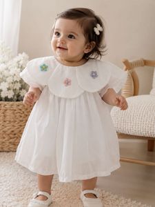 Adorable White Baby Girl Dress