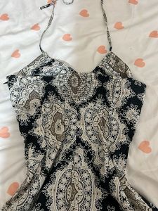 H&amp;M Boho Paisley Halter Neck Mini Dress