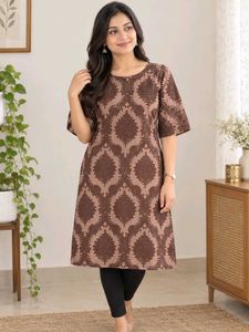 Elegant Brocade Pattern Dress