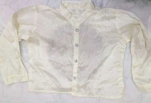Embroidered Cream Blouse