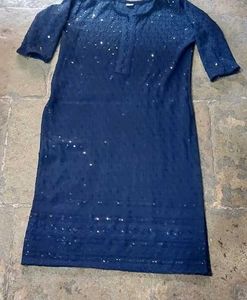 Sparkling Navy Blue Kurta