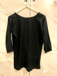 Embroidered Black short kurti