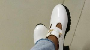 STRASSE PARIS White Chunky Block Heels | Trendy