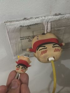 shinchan iphone charger protector