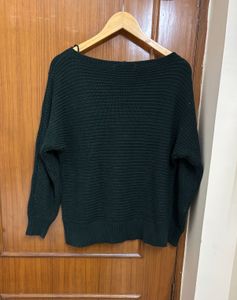 Forever 21 Bottle Green Pullover/ Sweater