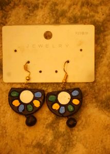 Multicolour Clay Earring