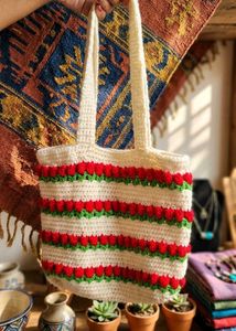 Handmade Crochet Tote Bag