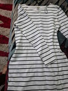 Striped Long Sleeve Mini Dress