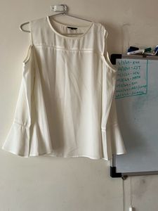 Shoulder Cut With Bell Sleeves Top