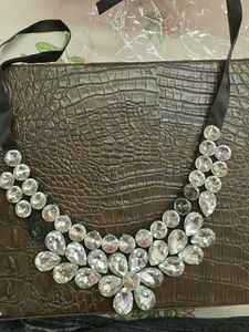 Sparkling Crystal Statement Necklace