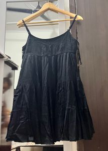 Black Tiered Mini Dress