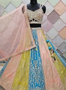 Designer Multicolor Lehenga Choli Set