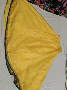 Yellow Embroidered Lehenga Choli Set