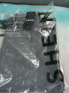 SHEIN Grey Denim Jeans
