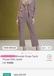 Chic Co-ord Set: Top & Trousers