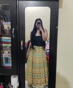 Bohemian Printed Maxi Skirt