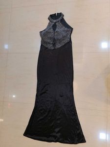 Sparkling Halter Neck Evening Gown