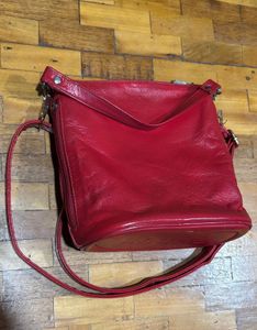 Red sling bag