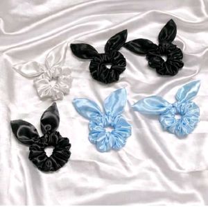 Satin Scrunchies &amp; Bow Set
