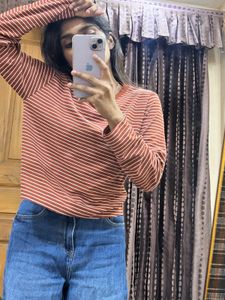 Striped Long Sleeve Top