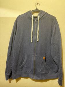 Men's Blue Zip-Up Hoodie