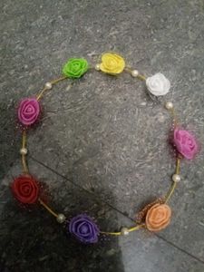 Floral Hair Crown with Pearls