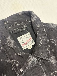 Celestial Print Denim Shirt