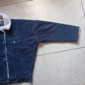 Corduroy Jacket with Sherpa Collar