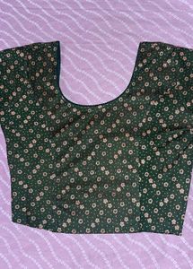 Green Floral Blouse
