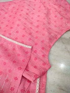 Pink Embellished Kurta Set new