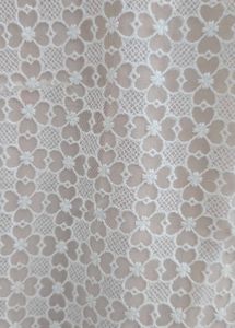 Elegant Cream Lace Panel Top with BowSleeve Detail