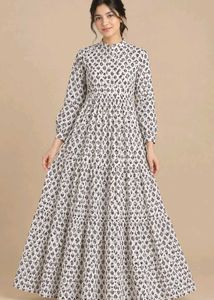 Elegant Floral Print Maxi Dress