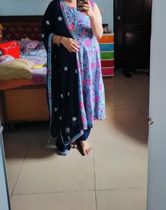 Beautiful Floral Kurta Set with Dupatta