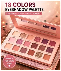 18 Color Eyeshadow Palette | Matte &amp; Shimmer | Hig