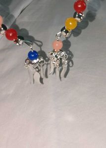 Colorful Beaded Bracelet &amp; Earring Set
