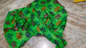 Green Floral Print Pants
