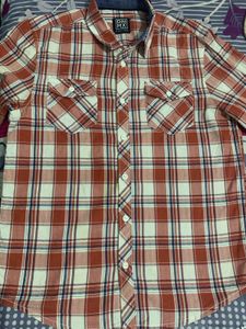 Boy's Plaid Button-Up Shirt